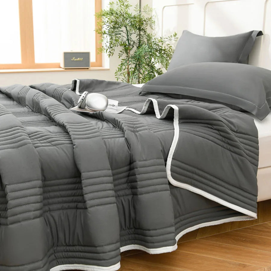 Cool Air Blanket 200x230cm Microfiber Fabric Summer Quilt