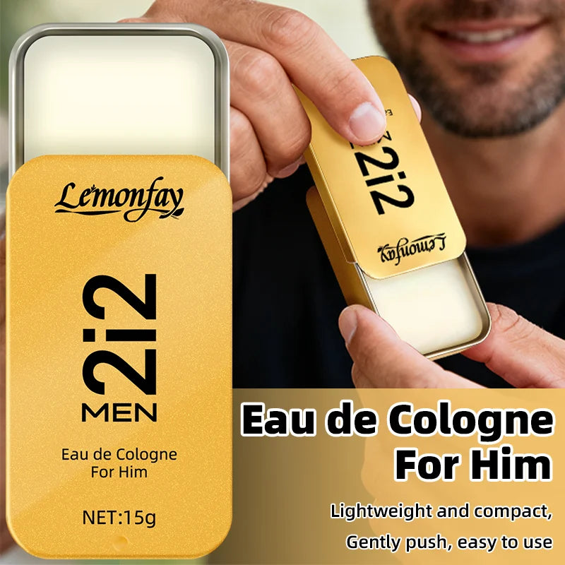 Lemonfay 2i2 Men Solid Perfume Balm 15g Alcohol Free
