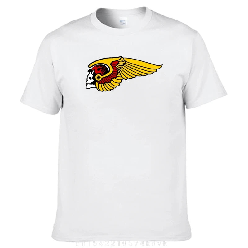 H-Helles T-Shirt Summer Popular Logo A-Angeles Y2K Casual T-Shirts Cotton Novelty Tshirt For Men Short Sleeve Design Tops