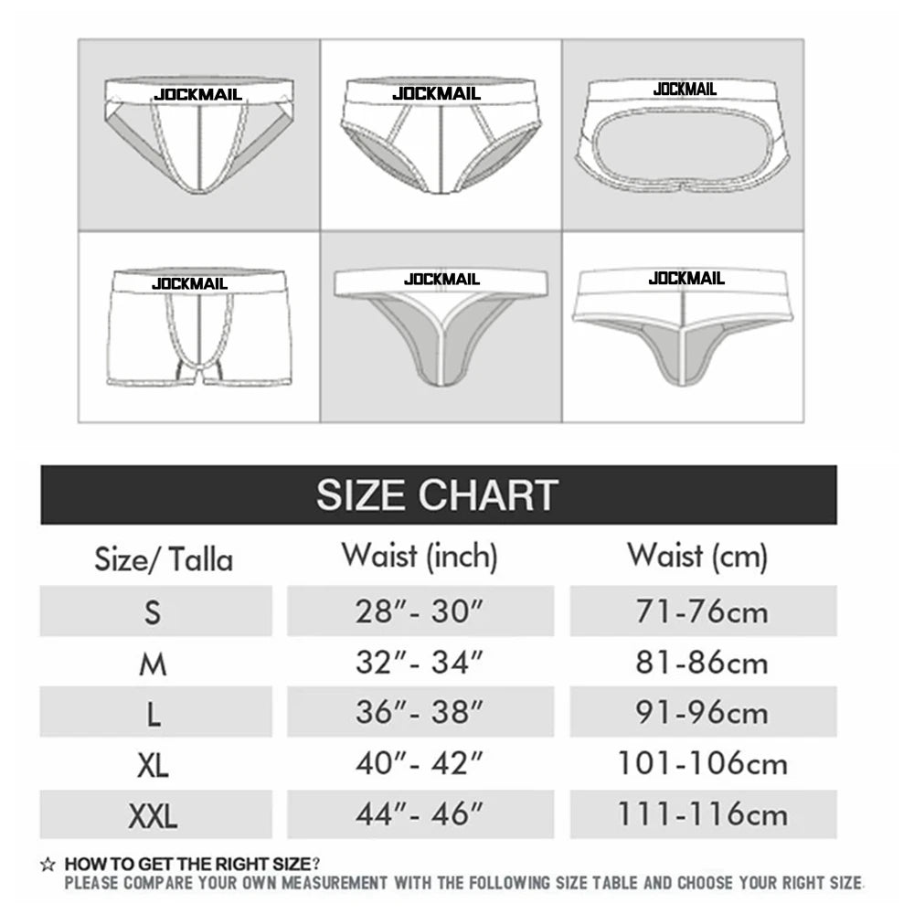 JOCKMAIL Men's Cotton Boxer Shorts Breathable