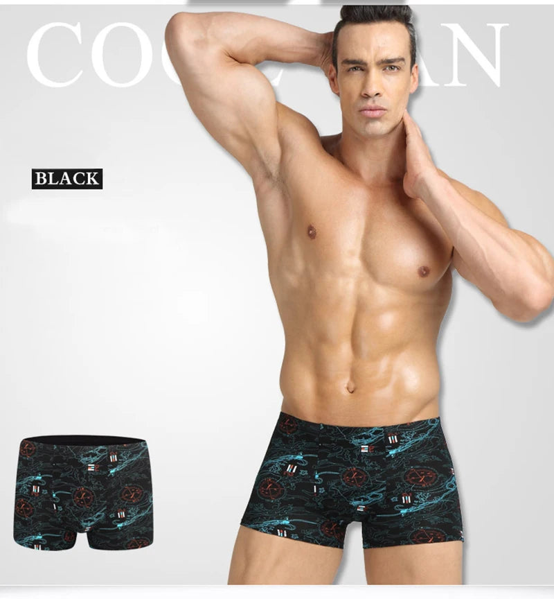 Men's Bamboo Fiber Boxer Shorts Plus Size 2XL-7XL