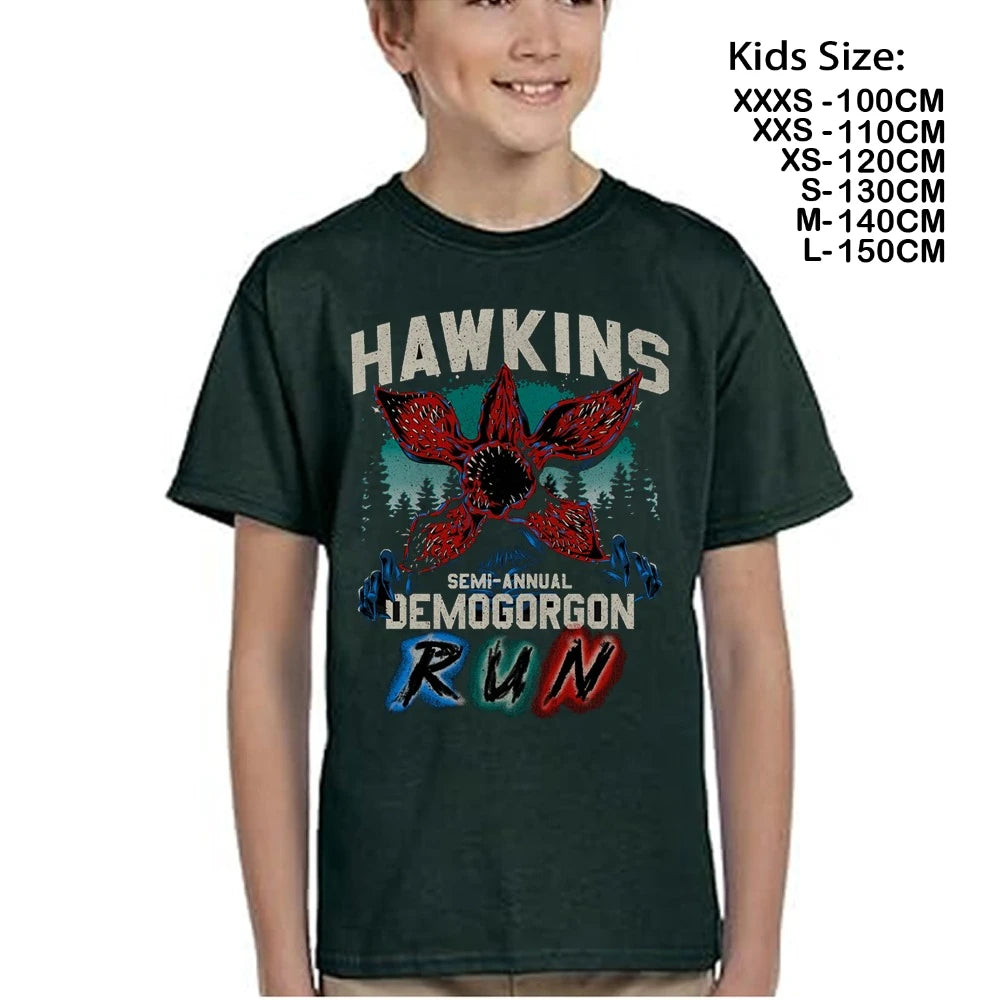 Hawkins Demogorgon Cotton T-Shirt for Boys