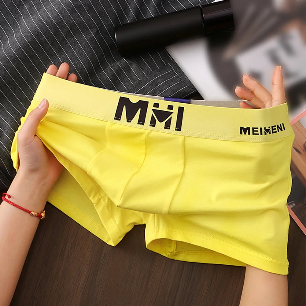 Men's Cotton Boxer Shorts with Breathable Print