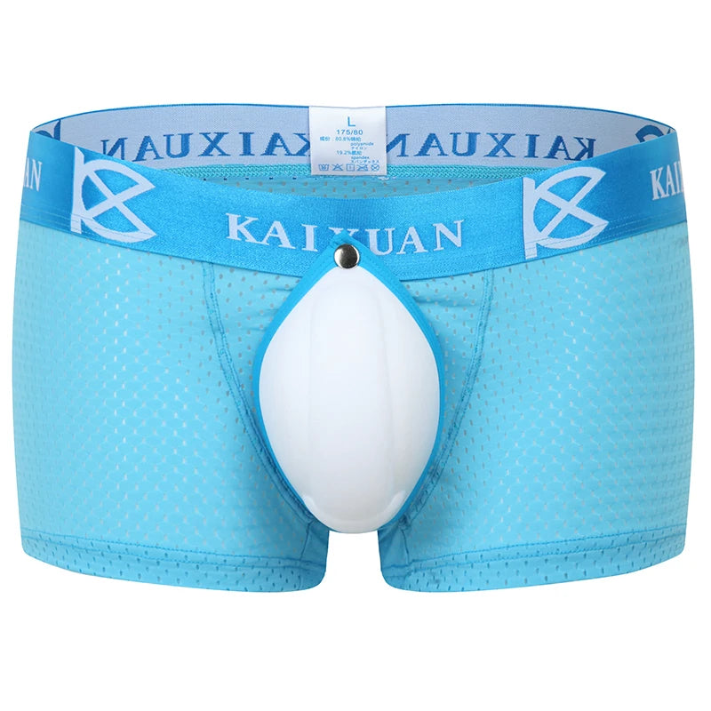 Men's Boxer Shorts with Removable Front Pad