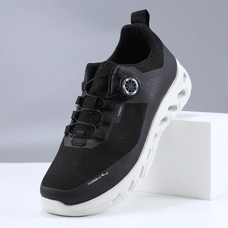 Men's Casual Shoes with Breathable Mesh and Rubber Sole