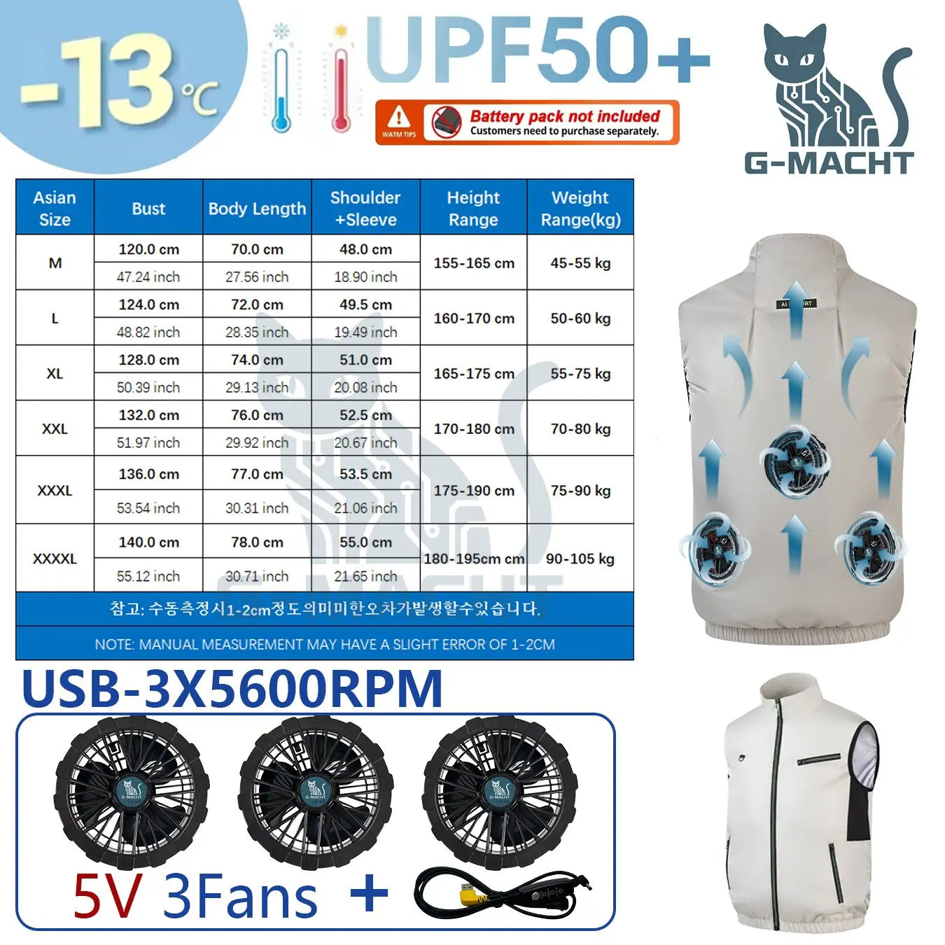 G-MACHT Breathable Cooling Vest for Outdoor Fishing