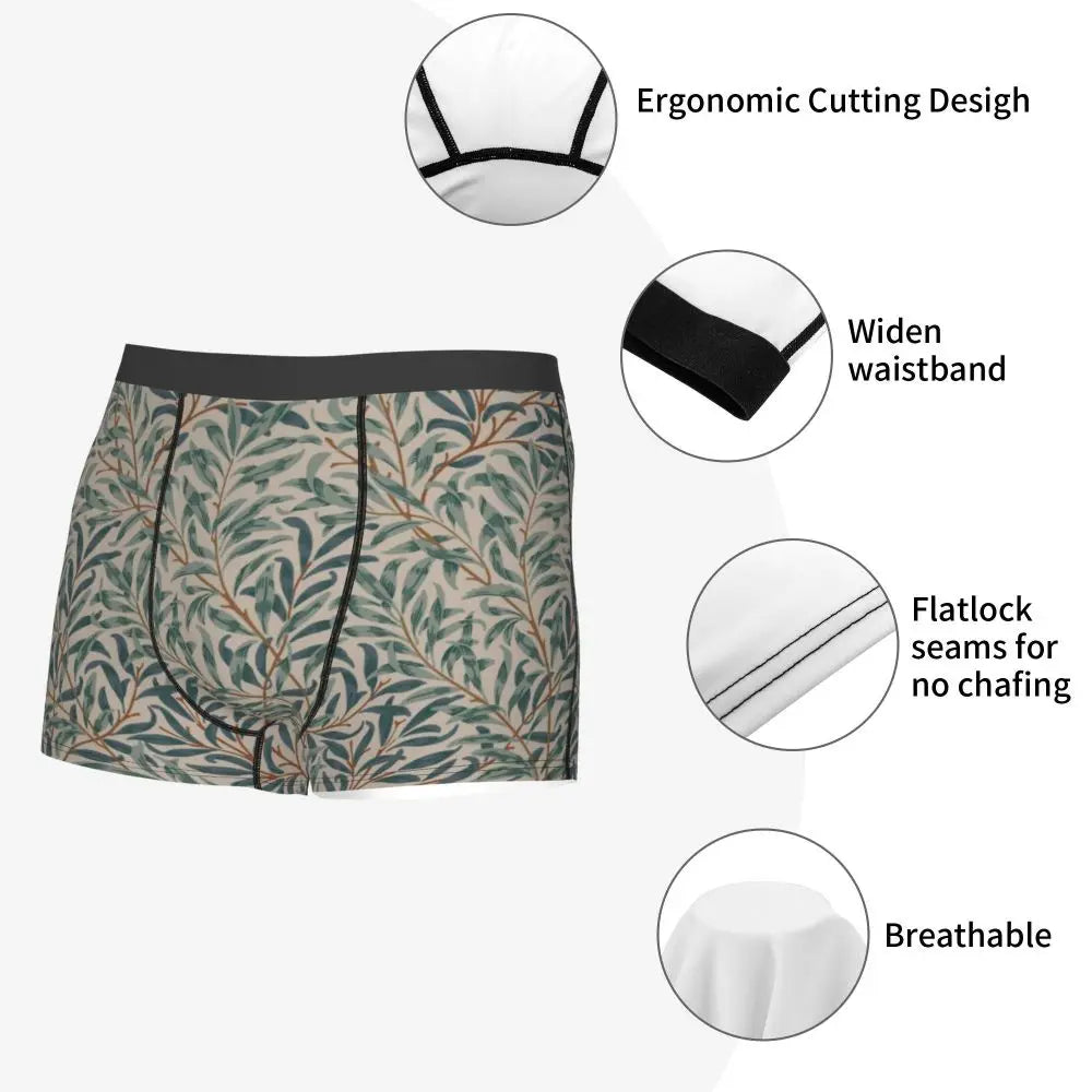 Breathable Cotton Polyester Boxer Shorts for Men