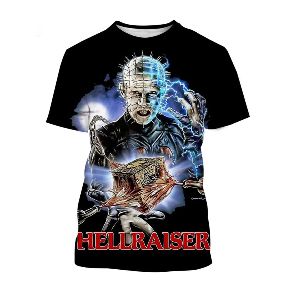 3D Printed Horror Movie Hip-Hop Short Sleeve Shirt