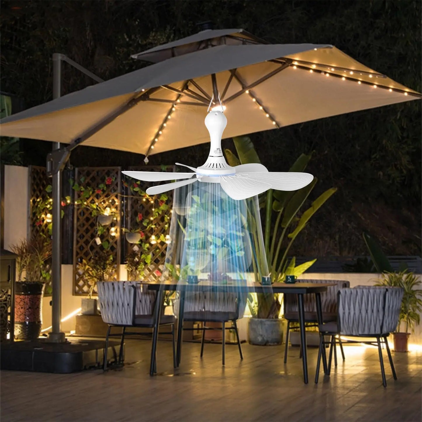 XIAOTREE USB Ceiling Fan Portable 5V Air Circulator