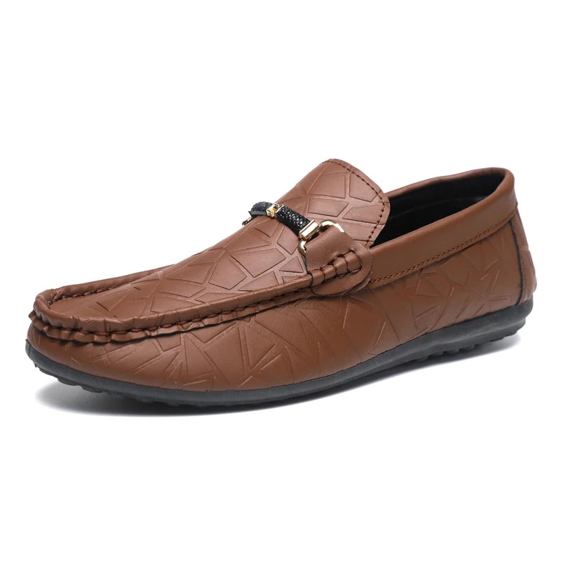 Men's Casual Leather Loafers for Sports and Climbing