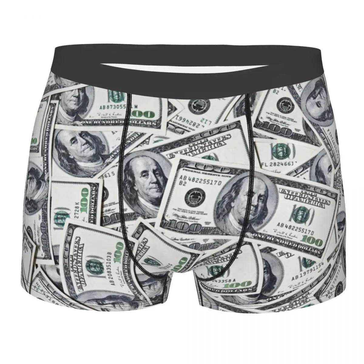 Money Print Boxer Briefs for Men
