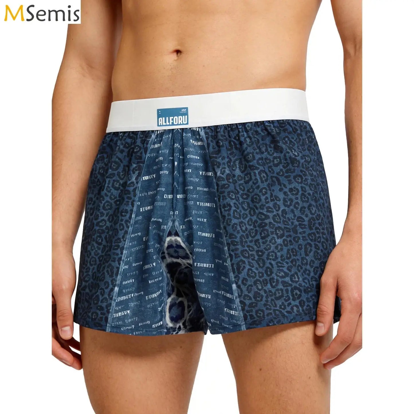 Mens Boxer Shorts Loose Fit Pajamas Multi-Function