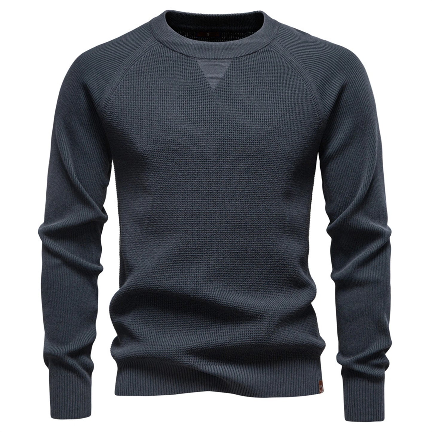 Men'S Tops T-Shirts Knitted Round Neck Sweaters Men'S Fashion Tops Daily Wear Gray Casual Warm Daily Commuting Casual Gathering