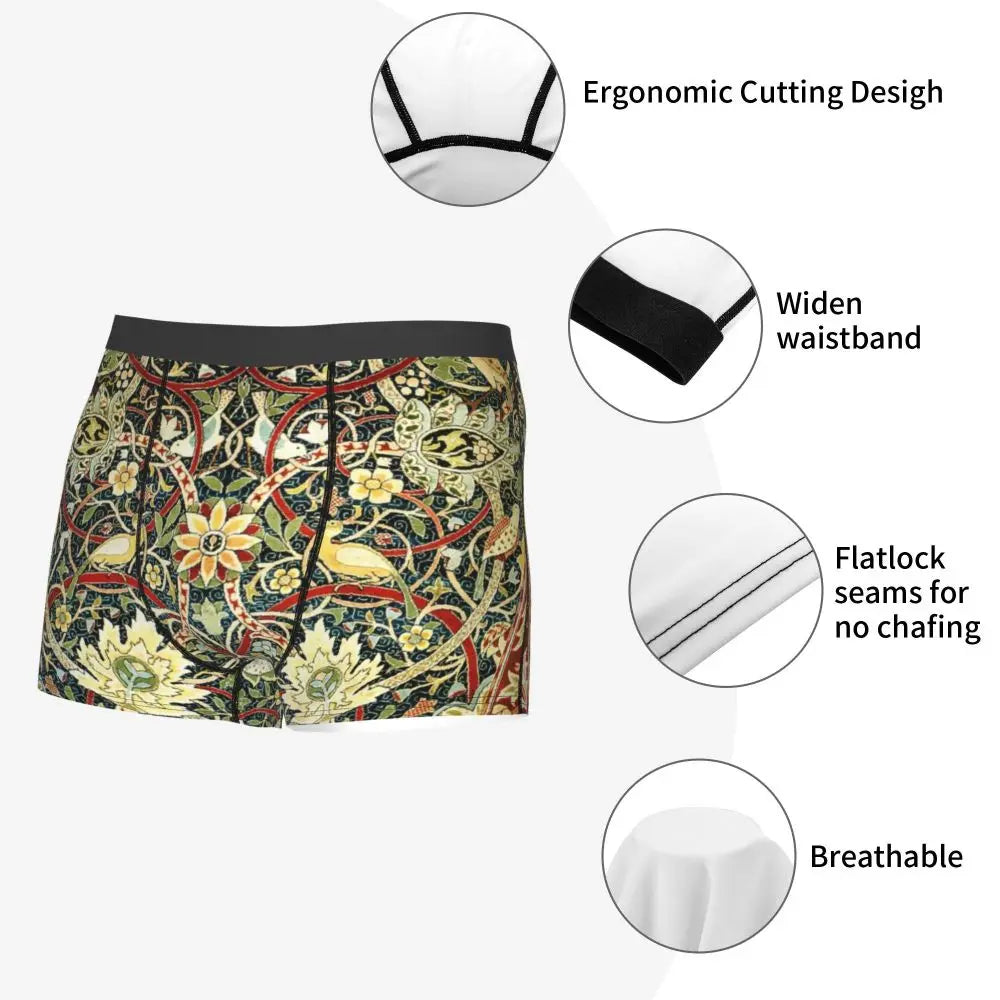 Breathable Cotton Polyester Boxer Shorts for Men