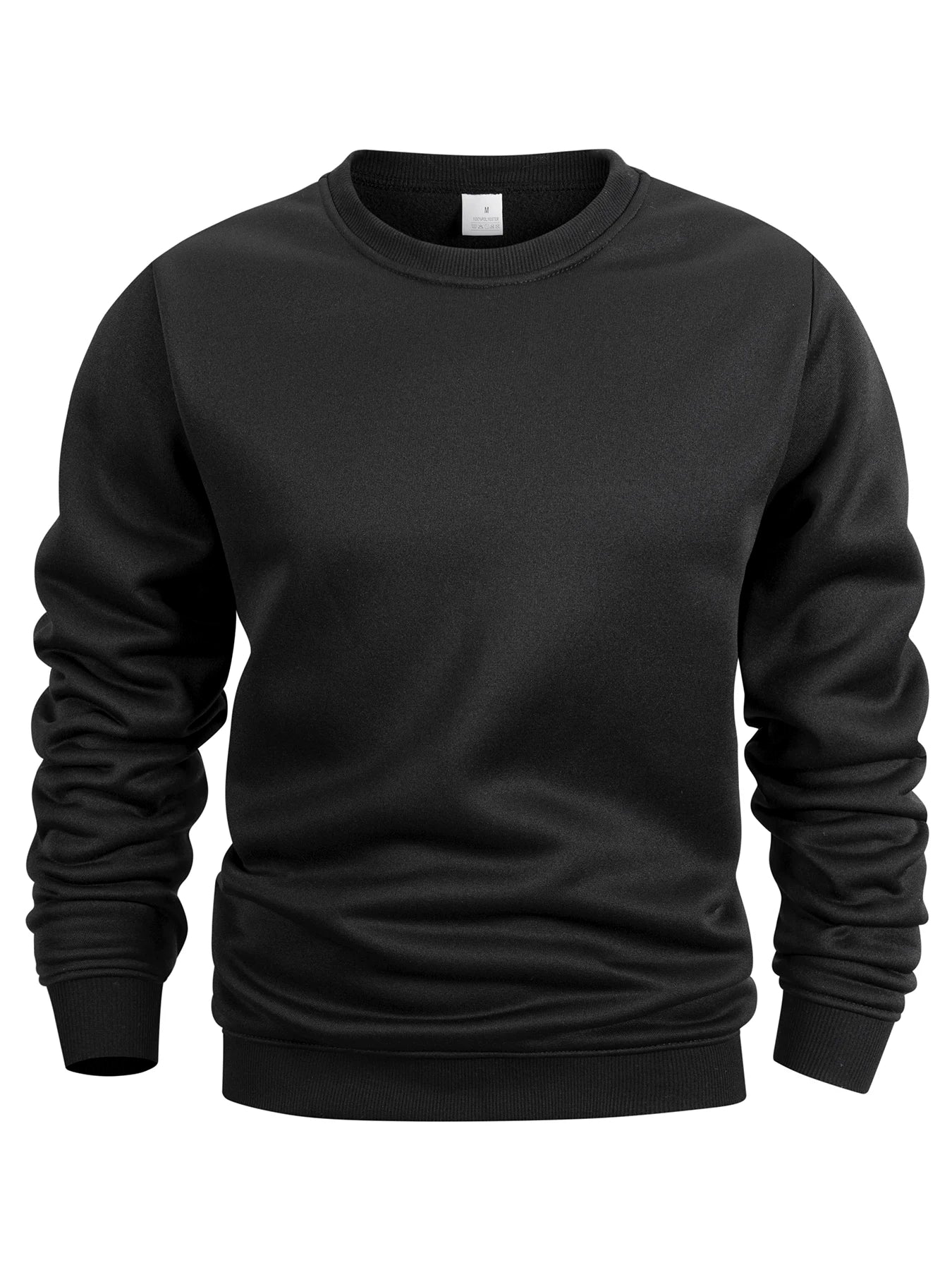 Men's Crew Neck Sweatshirts in Solid Color Man Sportswear