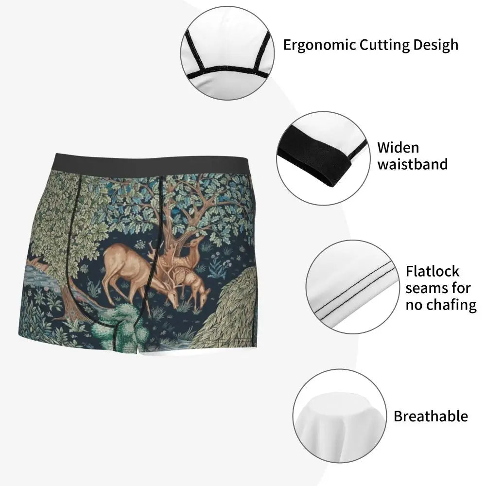 Breathable Cotton Polyester Boxer Shorts for Men