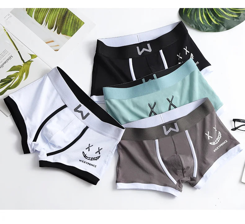 Men's Cotton Boxer Shorts 3pcs Set