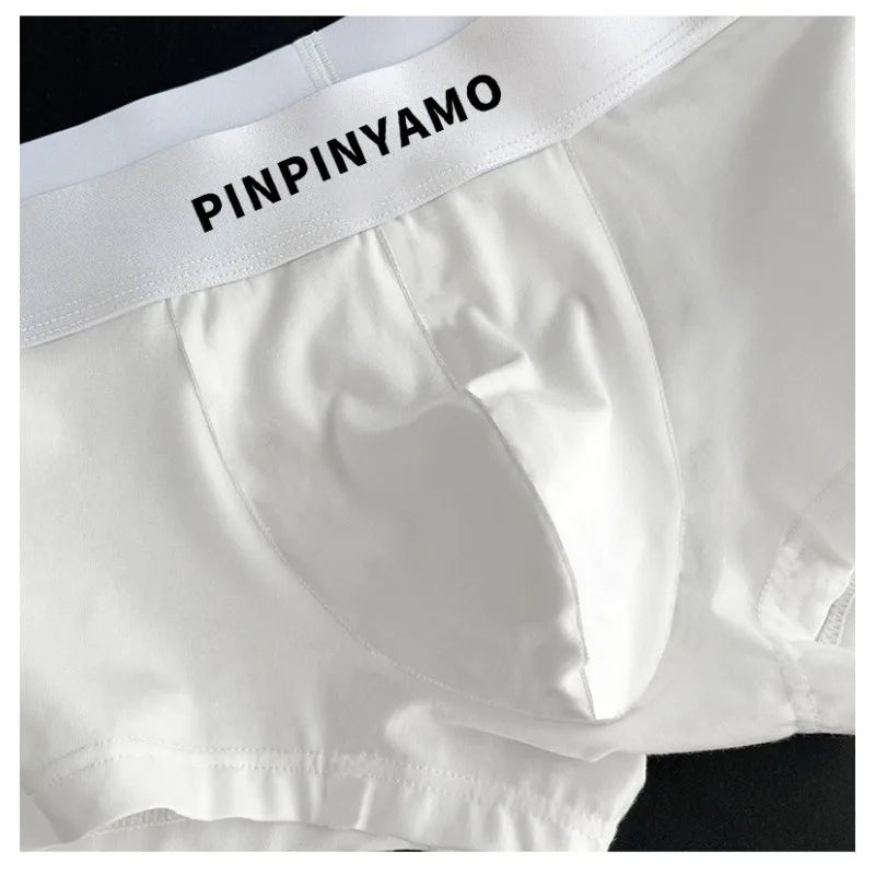 Cotton Boxers Bottoms for Men Loose U Convex Pouch Underwear 2025 Sports Shorts Man Swimming Trunks Trendy Panties Трусы Мужские