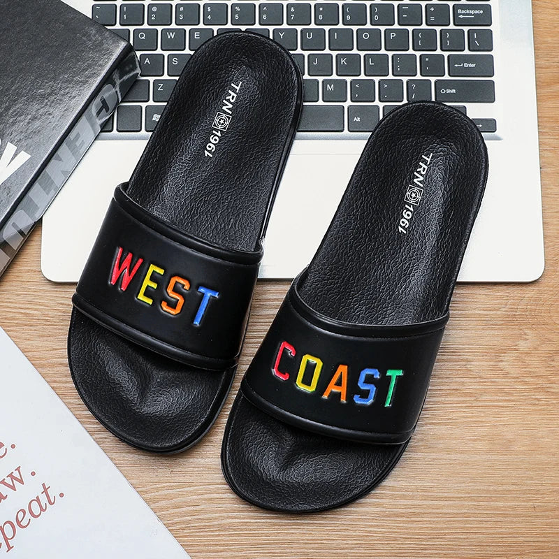 Men's Summer Indoor Outdoor Slippers Clogs with Massage Sole