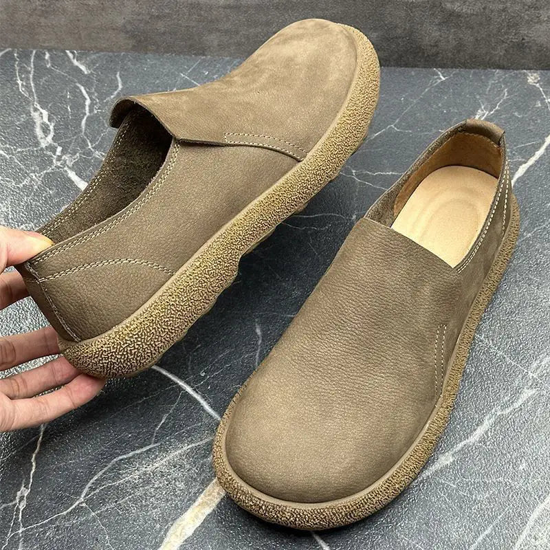 Men's Retro Casual Leather Shoes for Autumn
