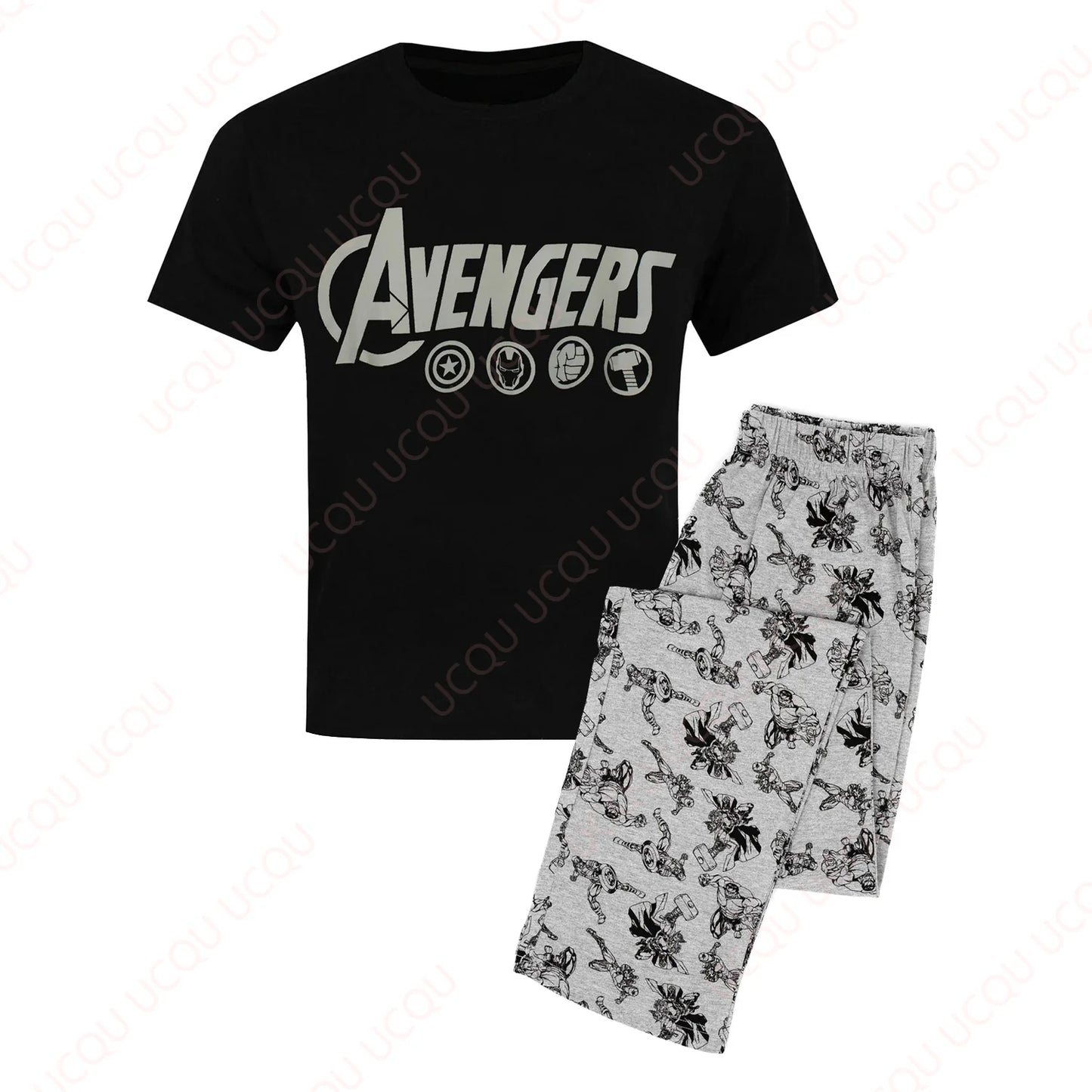 Avengers Pyjamas Set with Marvel Lounge Pants and T-Shirt
