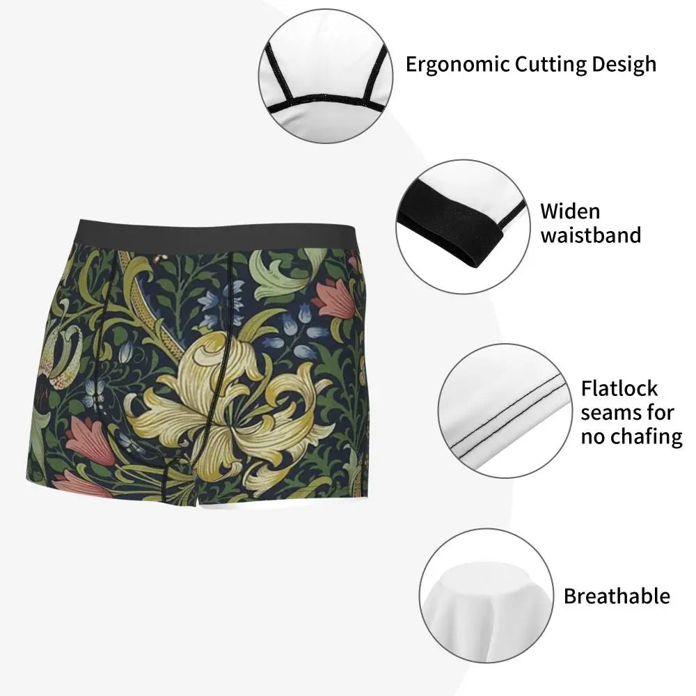 Breathable Cotton Polyester Boxer Shorts for Men