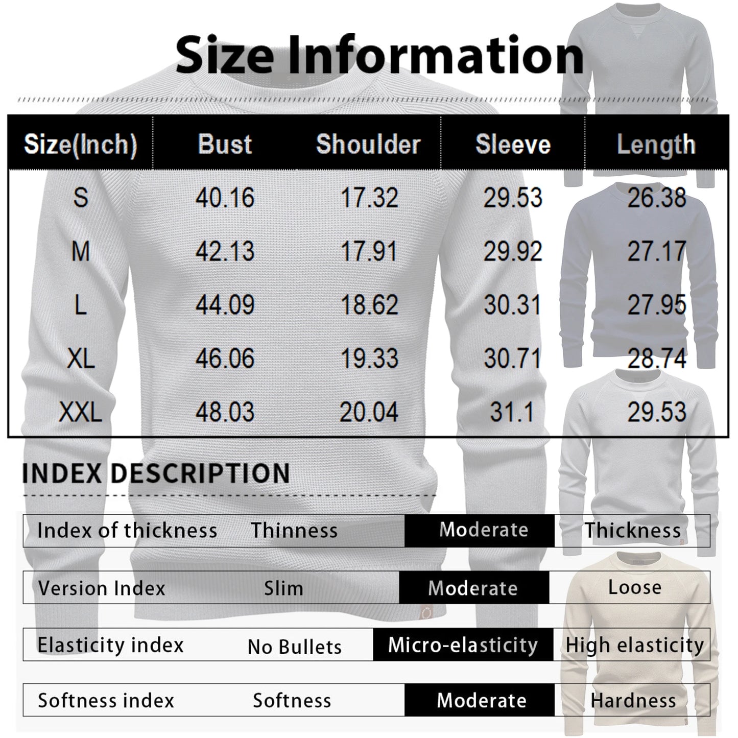 Men'S Tops T-Shirts Knitted Round Neck Sweaters Men'S Fashion Tops Daily Wear Gray Casual Warm Daily Commuting Casual Gathering
