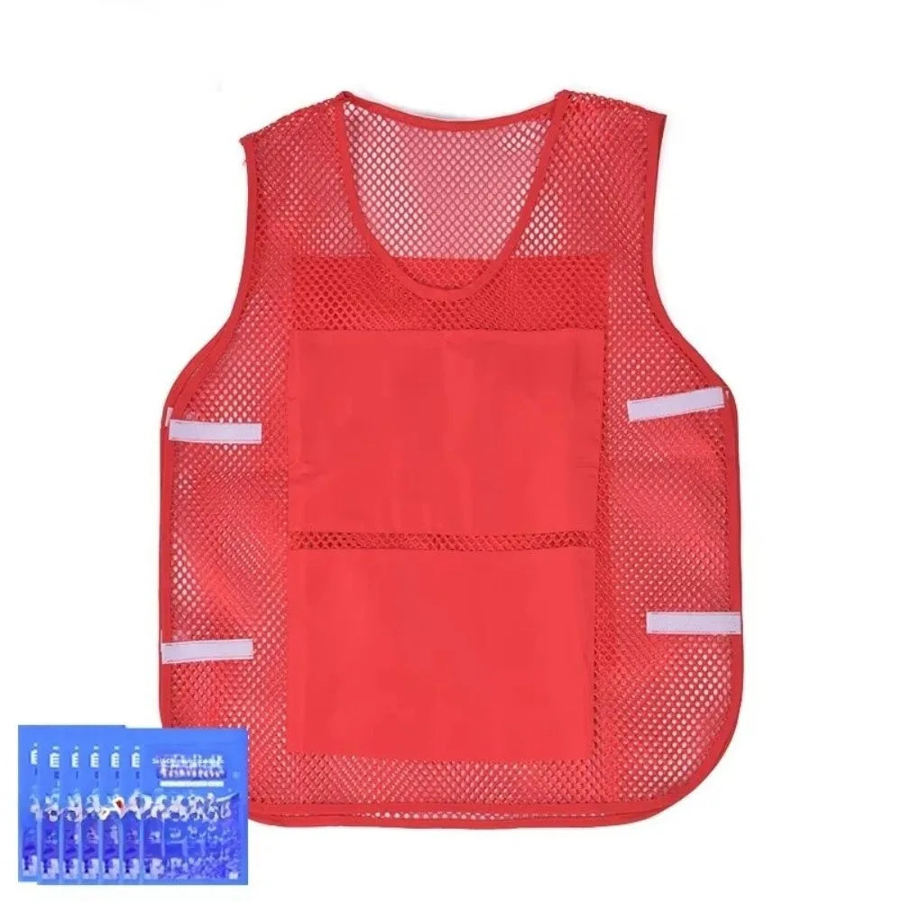 Cooling Vest with Ice Packs for Heatstroke Prevention