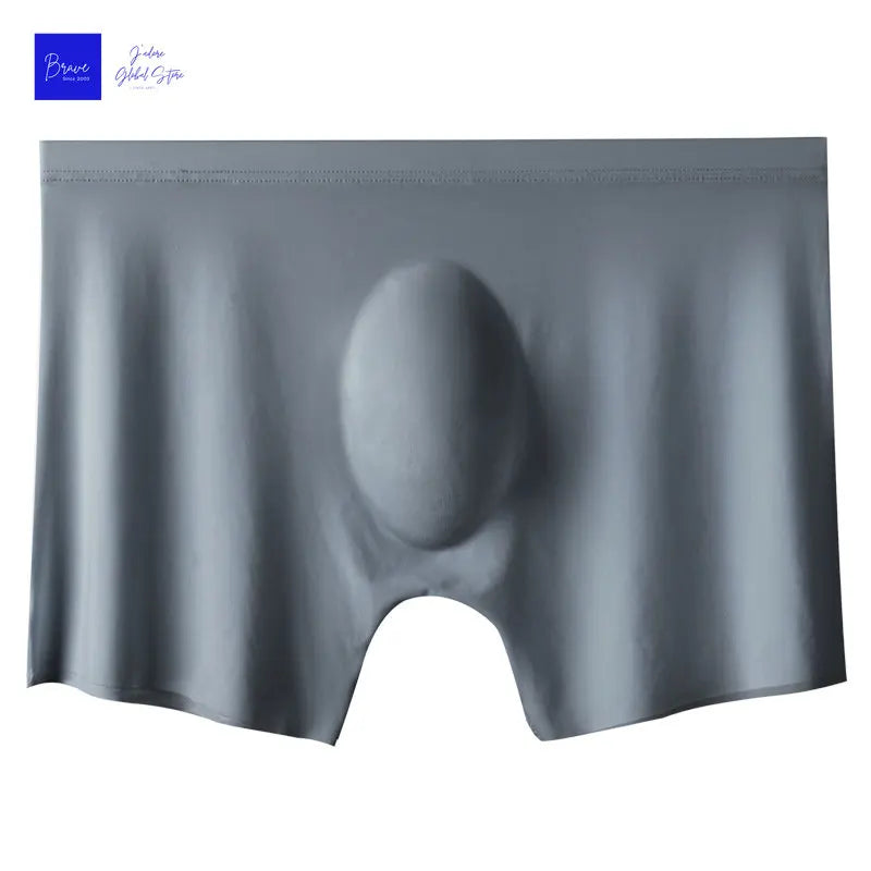 Mens Ice Silk Boxer Shorts Antibacterial Breathable Underwear
