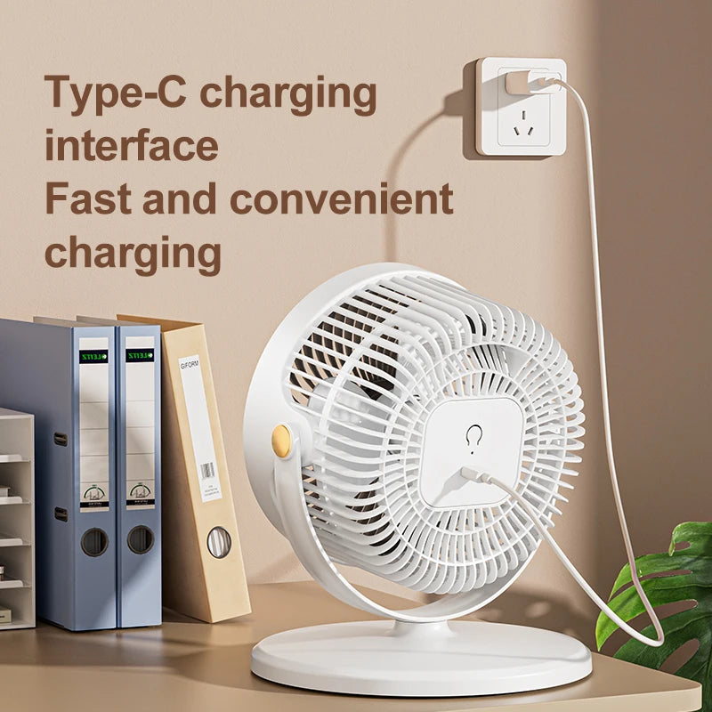 Portable USB Charging Wireless Fan for Camping