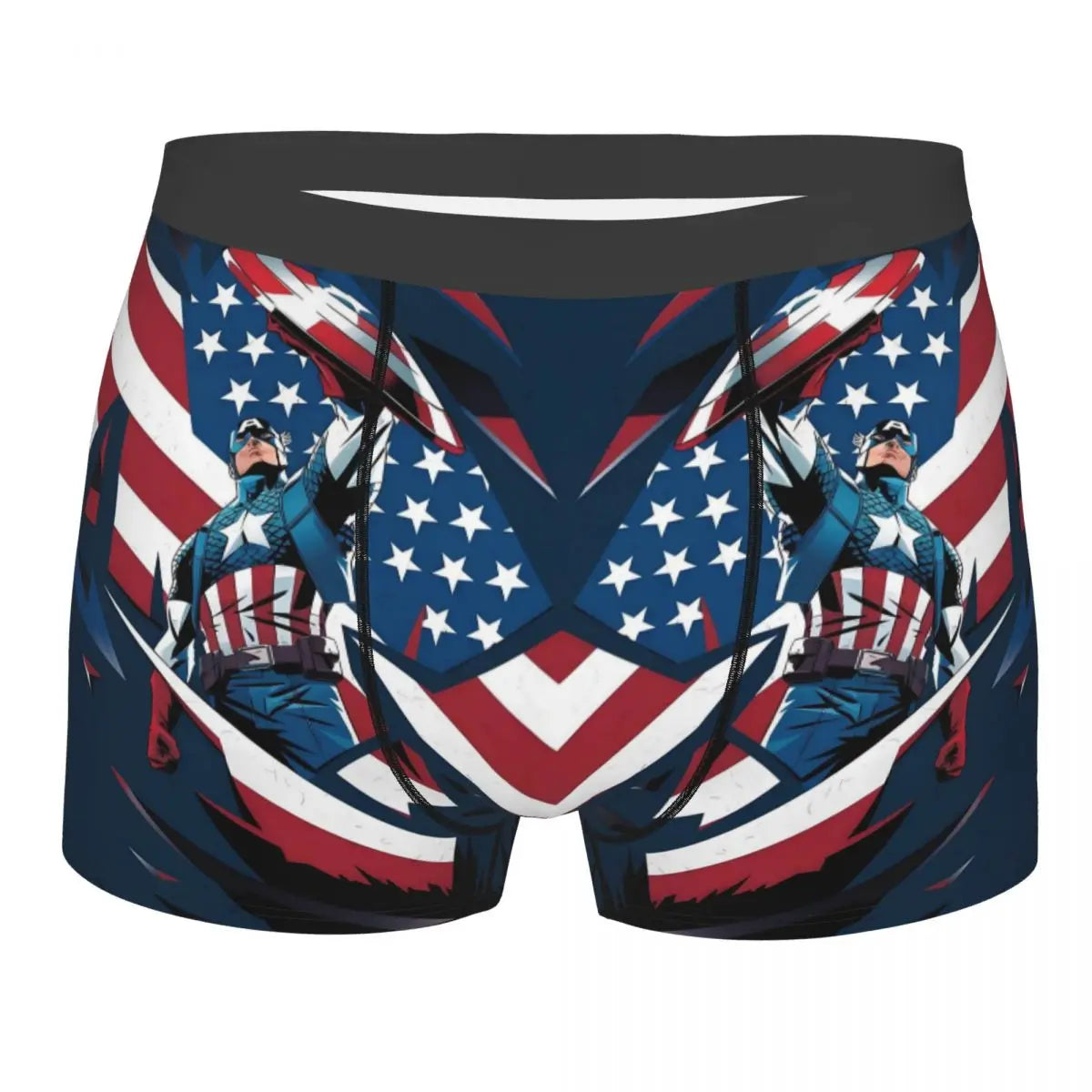 Captain America Comics Design Boxer Shorts for Men by MINISO