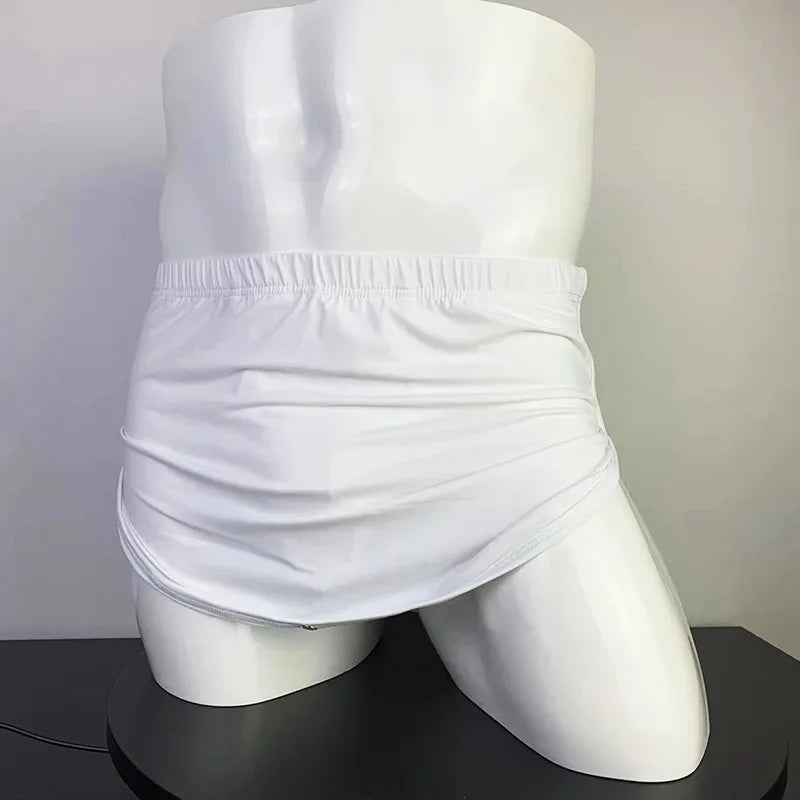 Men's Low Waisted Boxer Shorts with Detachable Lining