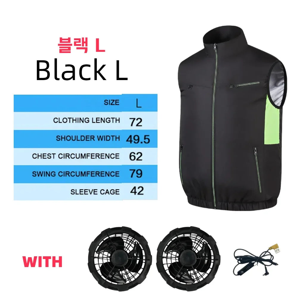 Cooling Vest Ice Fan Vest for Hot Weather Work