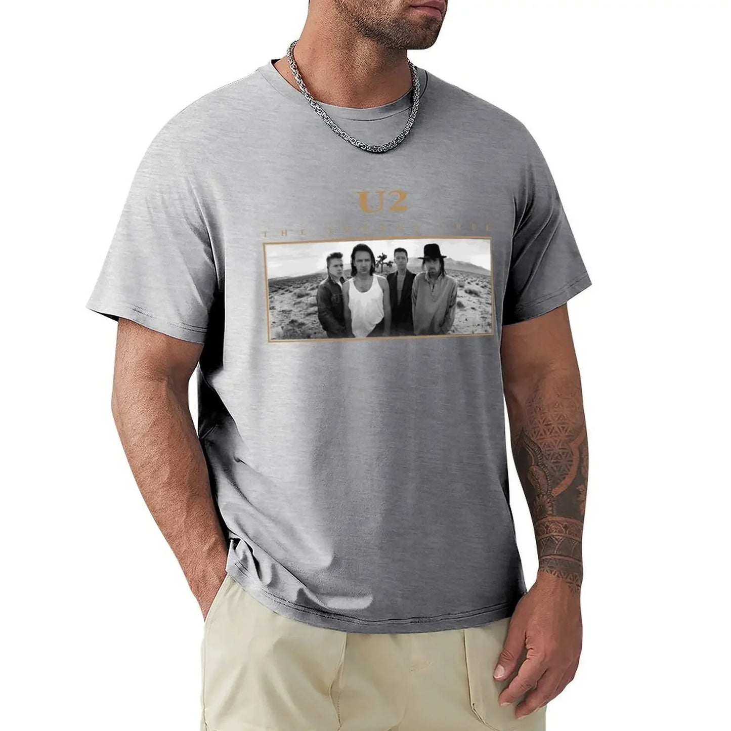 U2 The Joshua Tree T-shirt Summer Vintage Rock 80s