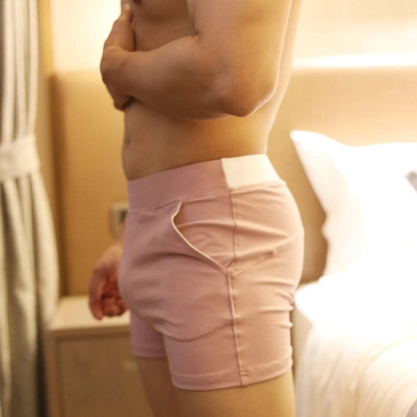 UXH Men's Cotton Boxer Shorts for Home and Sport