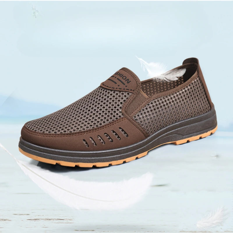 DUTRIEUX Men Casual Shoes Breathable Mesh Loafers