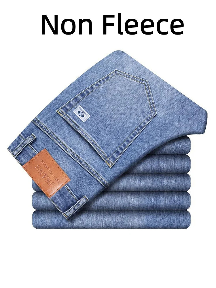 Men's Loose Straight Leg Jeans Casual Pants
