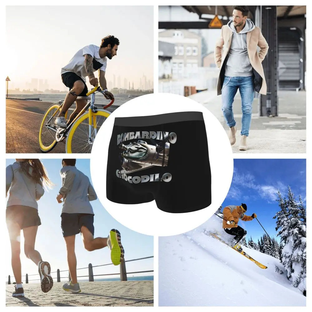 Men's Boxer Shorts Brr Brr Patapim Funny Italian Brainrot