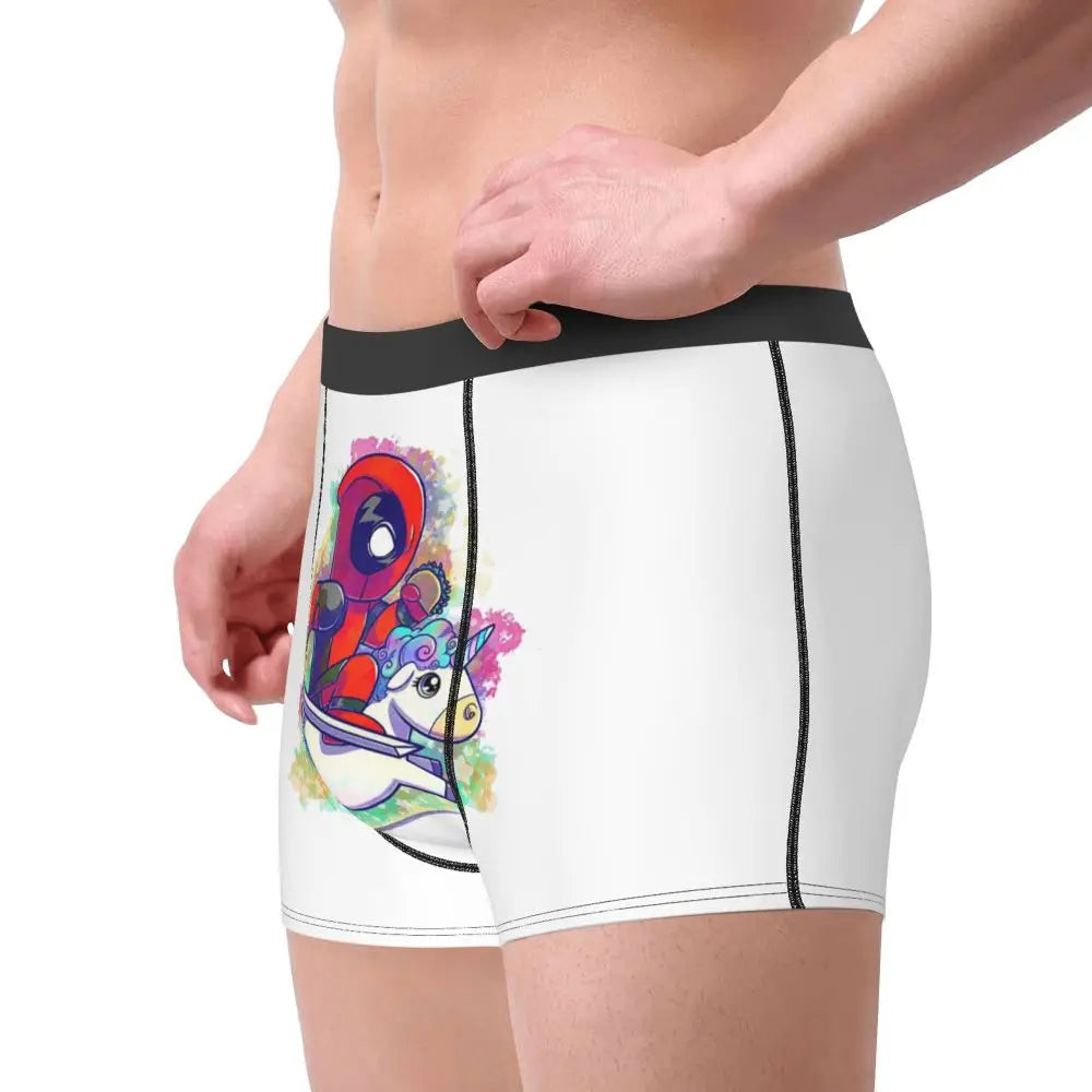 Deadpool Boxer Shorts for Men - Lycra Polyester Blend