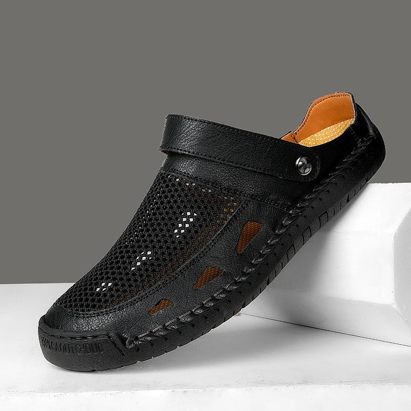 BTMOTTZ Summer Mens Casual Shoes Breathable Half Slippers
