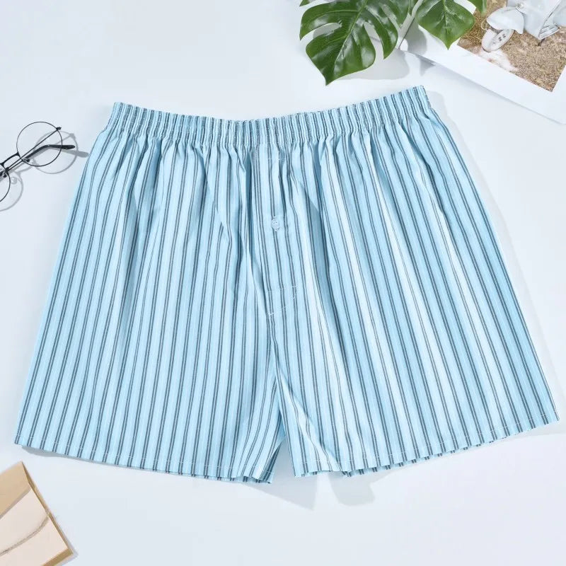 Men's Cotton Boxer Shorts for Sleep and Homewear