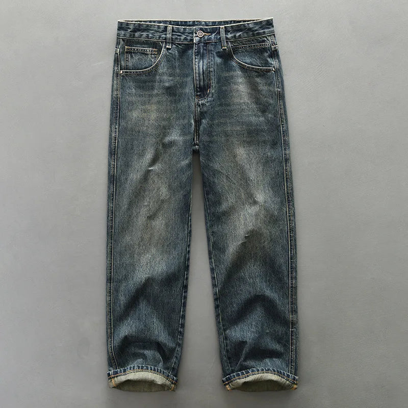 Casual Cotton Straight Jeans for Men AG2105