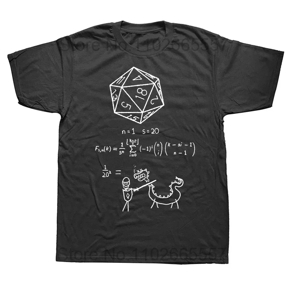 New Dungeon & Dragon T-Shirt Pattern Streetwear Magic Spell Cast T-Shirt