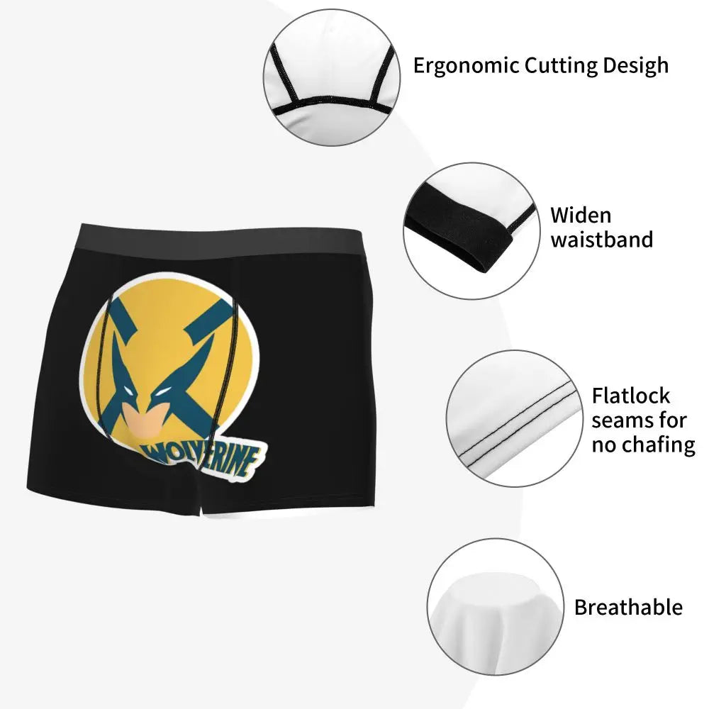 Deadpool Boxer Shorts for Men - Lycra Polyester Blend