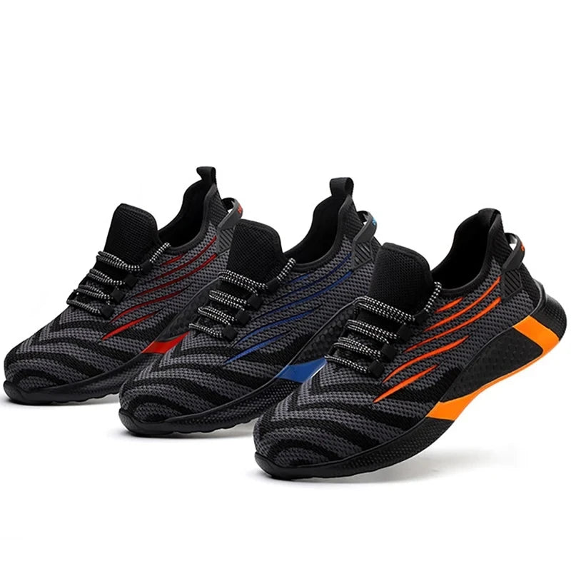 Men's Lightweight Steel Toe Work Safety Boots
