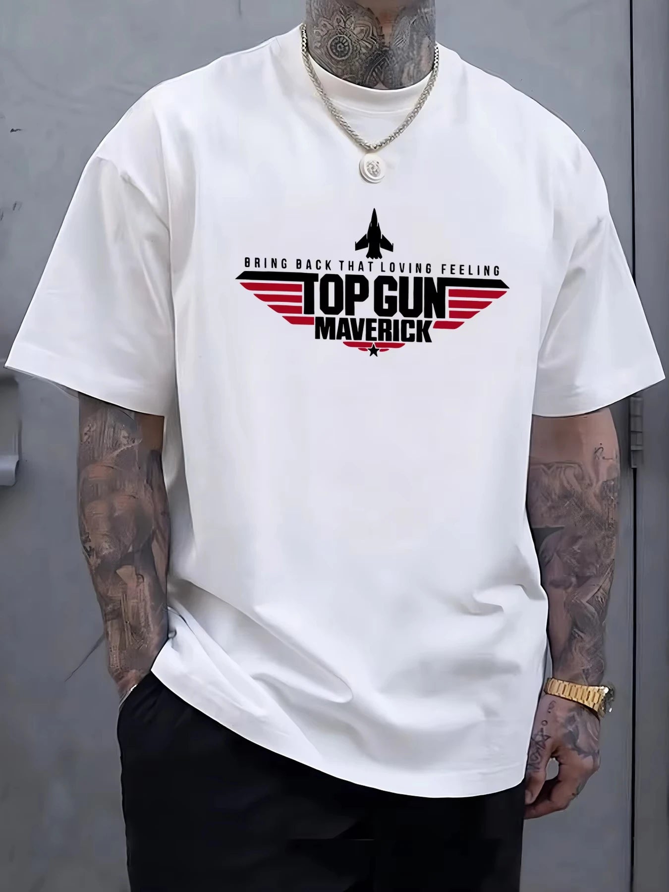 Top Gun Maverick Printing T Shirts Man Cotton Fashion T-Shirt Unisex Casual Oversize Clothes Soft Summer Trendy Street Tops