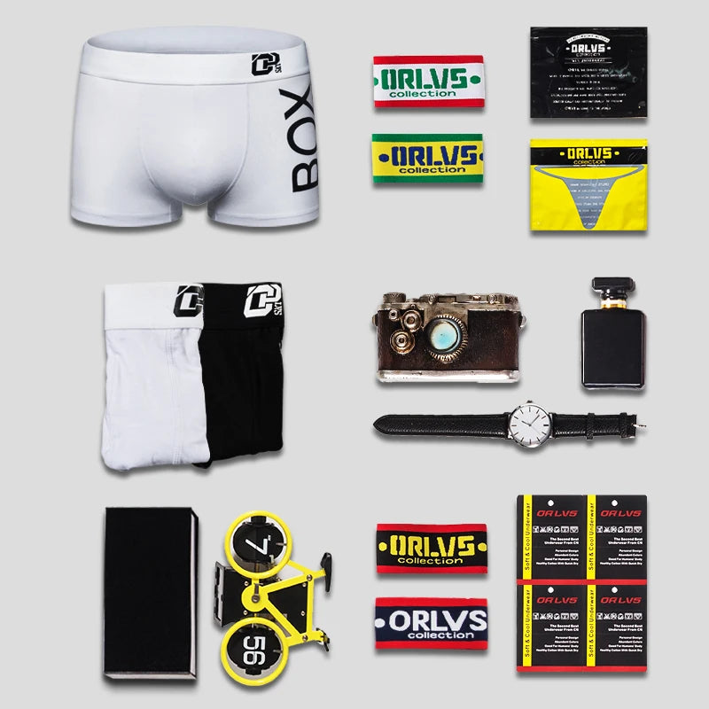 Men's Boxer Shorts by ORLVS in Cotton Spandex