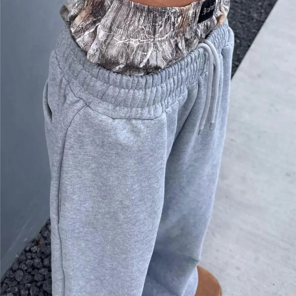 Embroidered Camouflage Sweatpants for Men