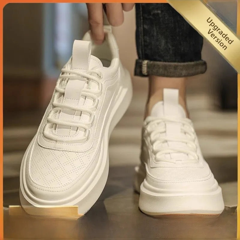 Men's White Breathable Casual Sports Shoes