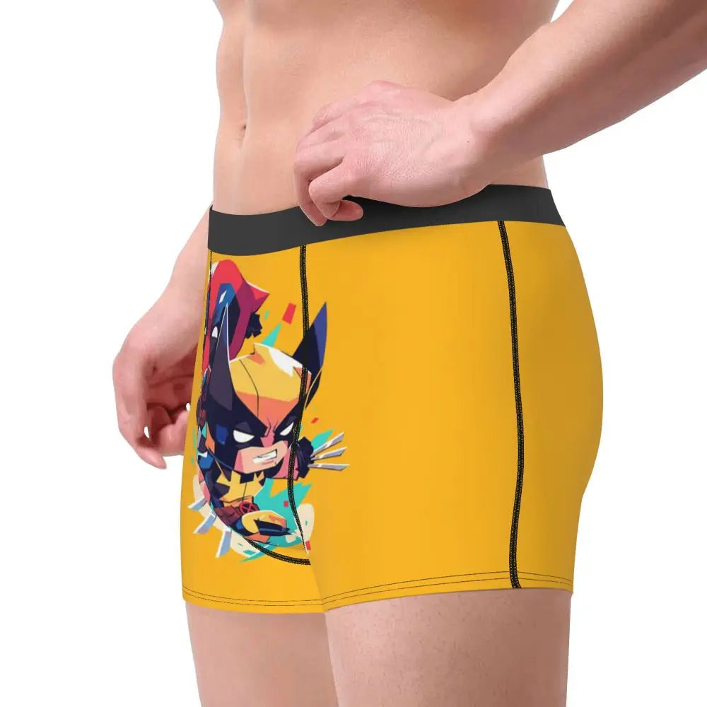 Deadpool Boxer Shorts for Men - Lycra Polyester Blend